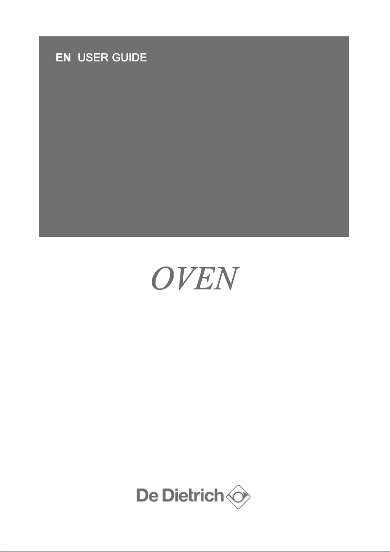 Page 1 de la notice Manuel utilisateur De Dietrich DOP8785X