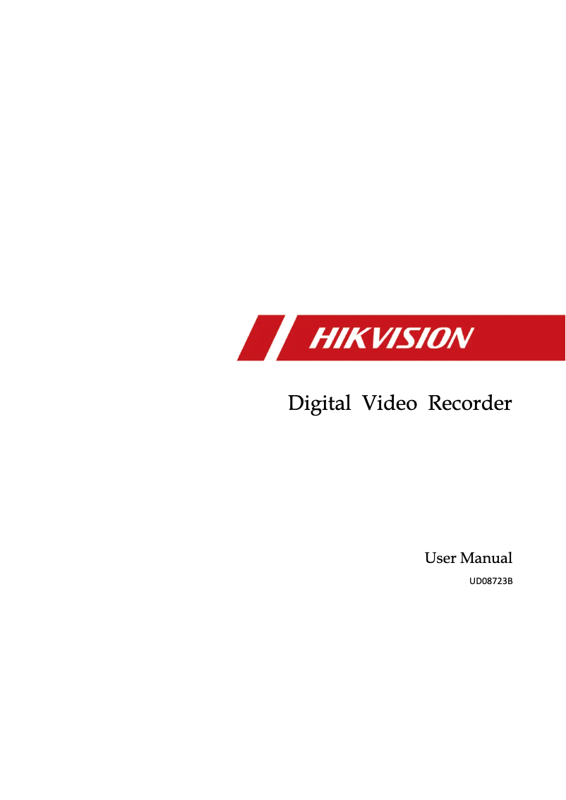 Page 1 de la notice Manuel utilisateur Hikvision DS-7316HQHI-K4
