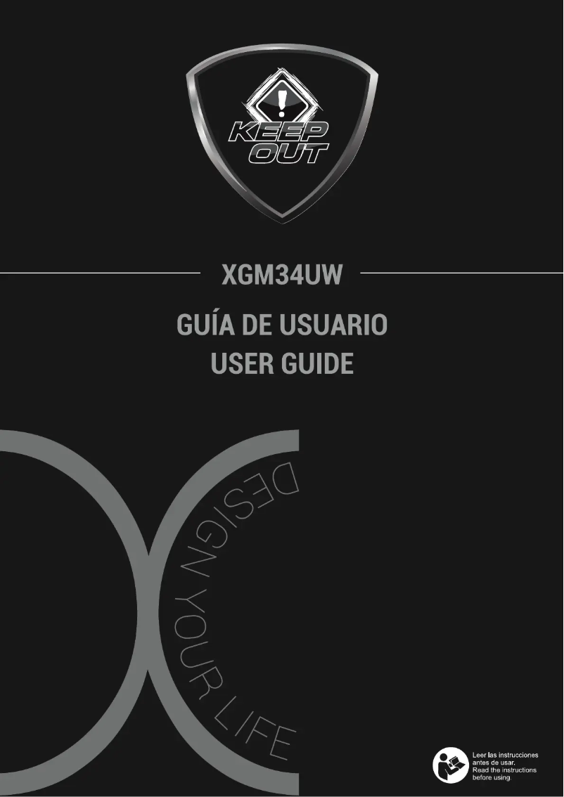 Page 1 de la notice Manuel utilisateur KeepOut XGM34UW