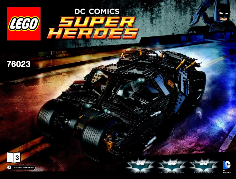 Page 1 de la notice Manuel utilisateur Lego The Tumbler 76023