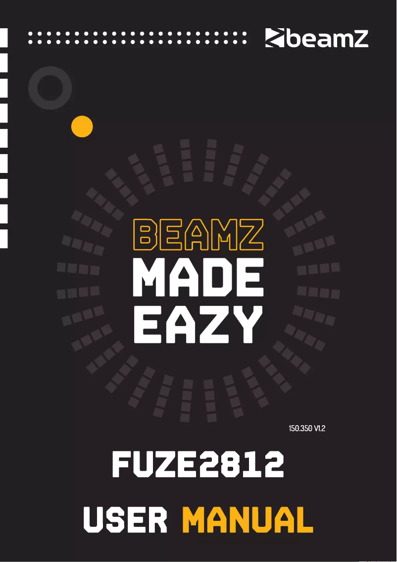 Page 1 de la notice Manuel utilisateur BeamZ Fuze 2812