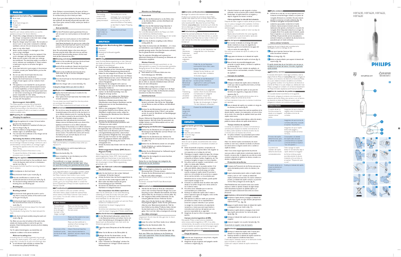 Página 1 del manual Manual de usuario Philips Sonicare Sensiflex HX1620