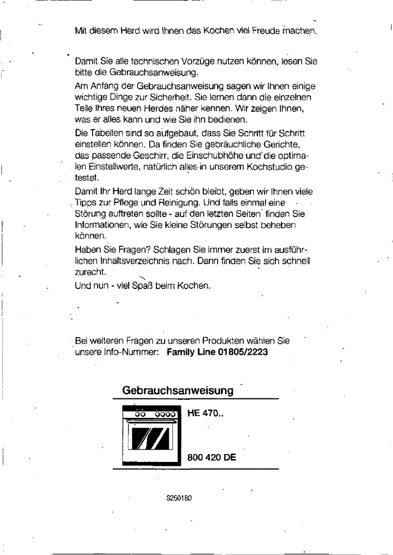 Page 1 de la notice Manuel utilisateur Siemens HE47044