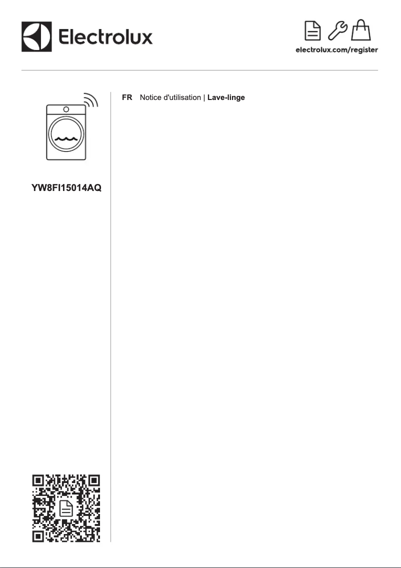 Page 1 de la notice Manuel utilisateur Electrolux YW8FI15014AQ