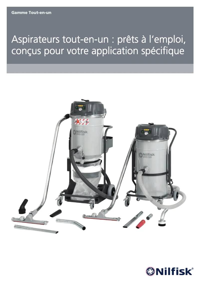 Page 1 de la notice Brochure Nilfisk VHS120