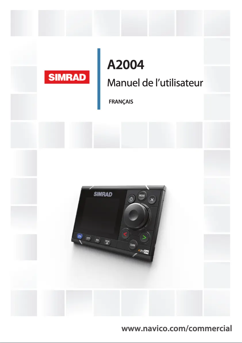 Page 1 de la notice Manuel utilisateur Simrad A2004