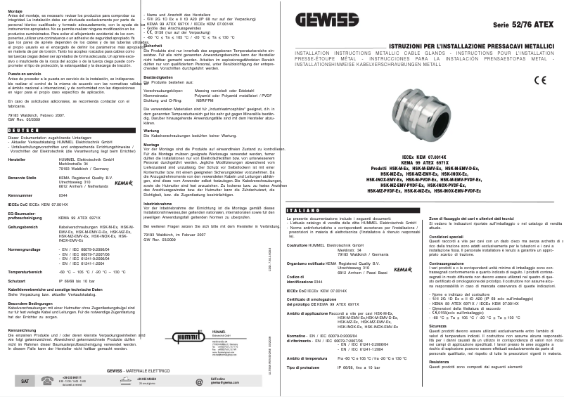 Page 1 of the manual User Manual Gewiss GW76925