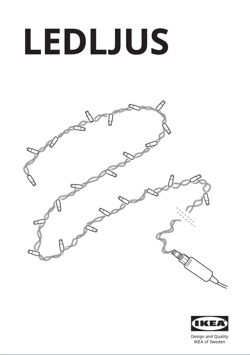 Page 1 de la notice Manuel utilisateur Ikea LEDLJUS 003.574.53