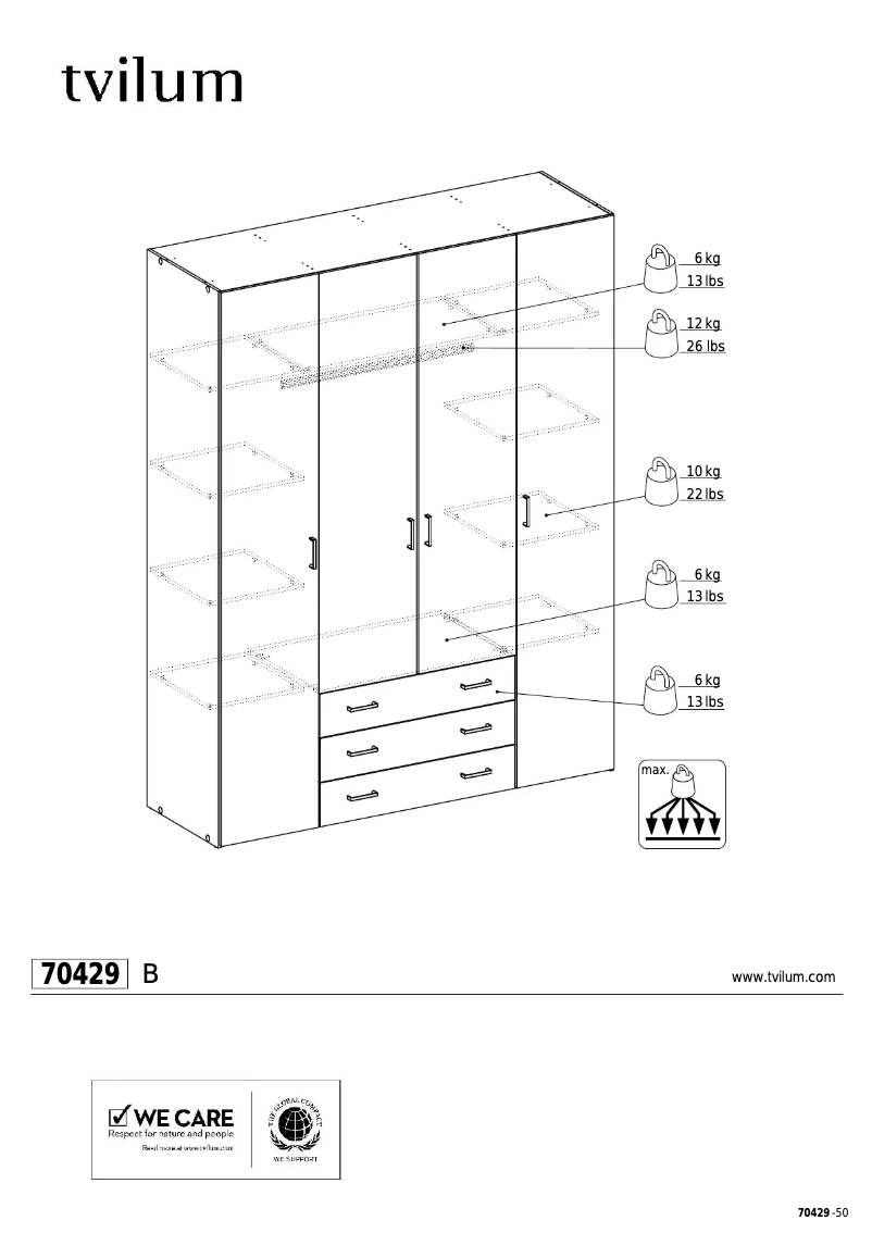 Image de la première page du manuel de l'appareil Space (200x154x50)