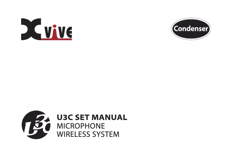 Page 1 de la notice Manuel utilisateur Xvive U3C Set