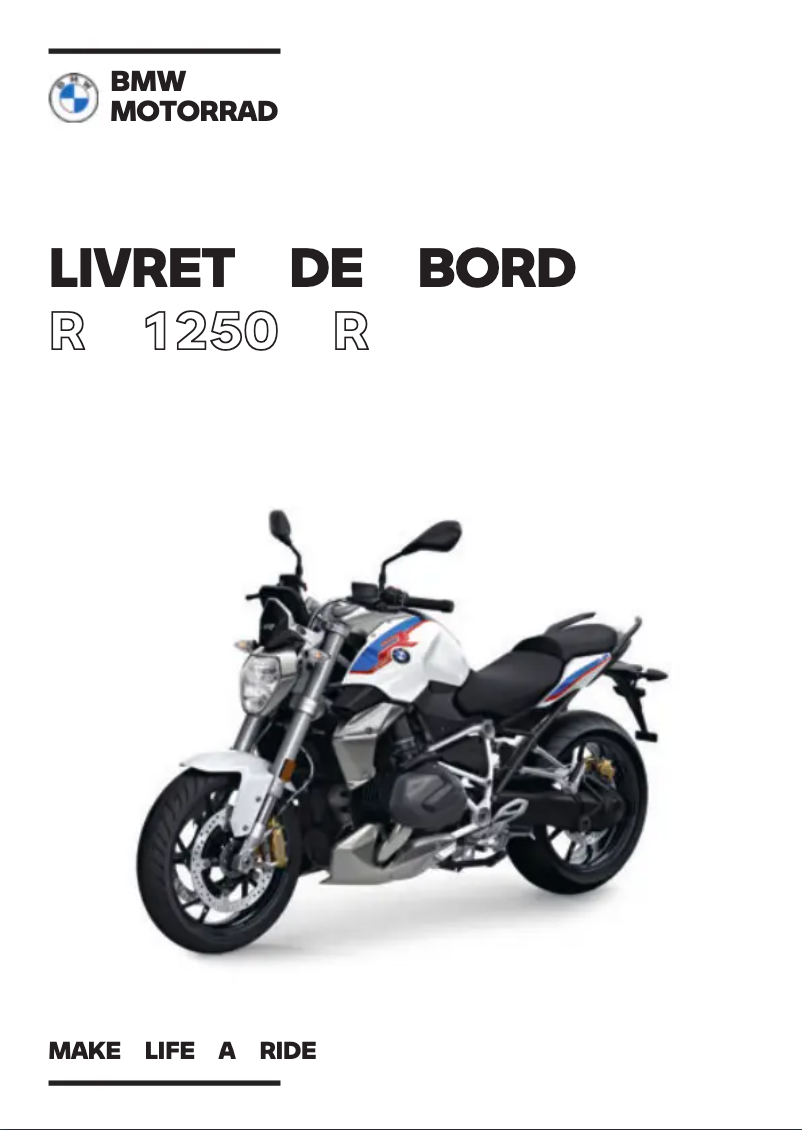 Page 1 de la notice Manuel utilisateur BMW R 1250 R (2023)