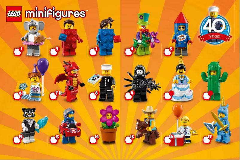 Page 1 de la notice Manuel utilisateur Lego Minifigures 71021