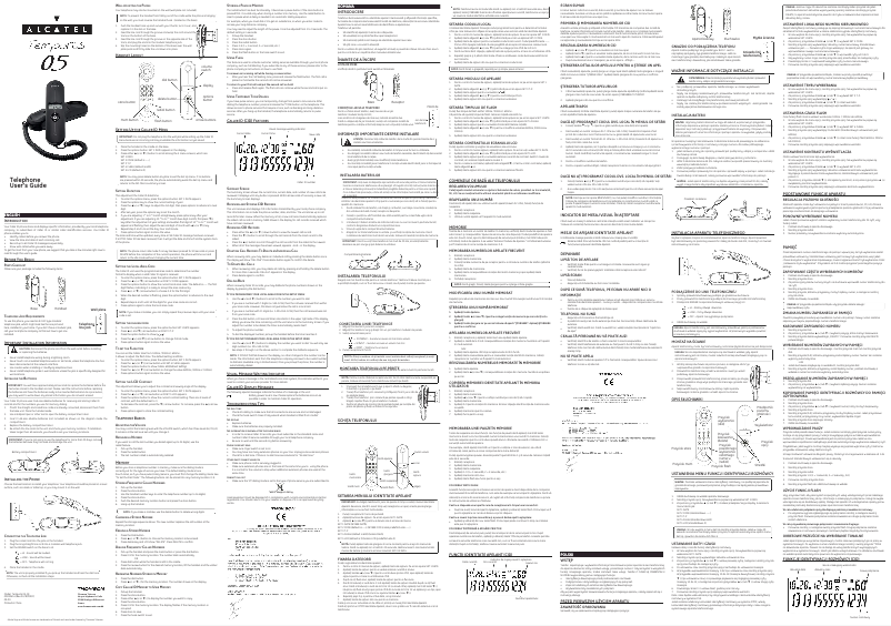 Página nº 1 - Manual de usuario Alcatel Temporis 05