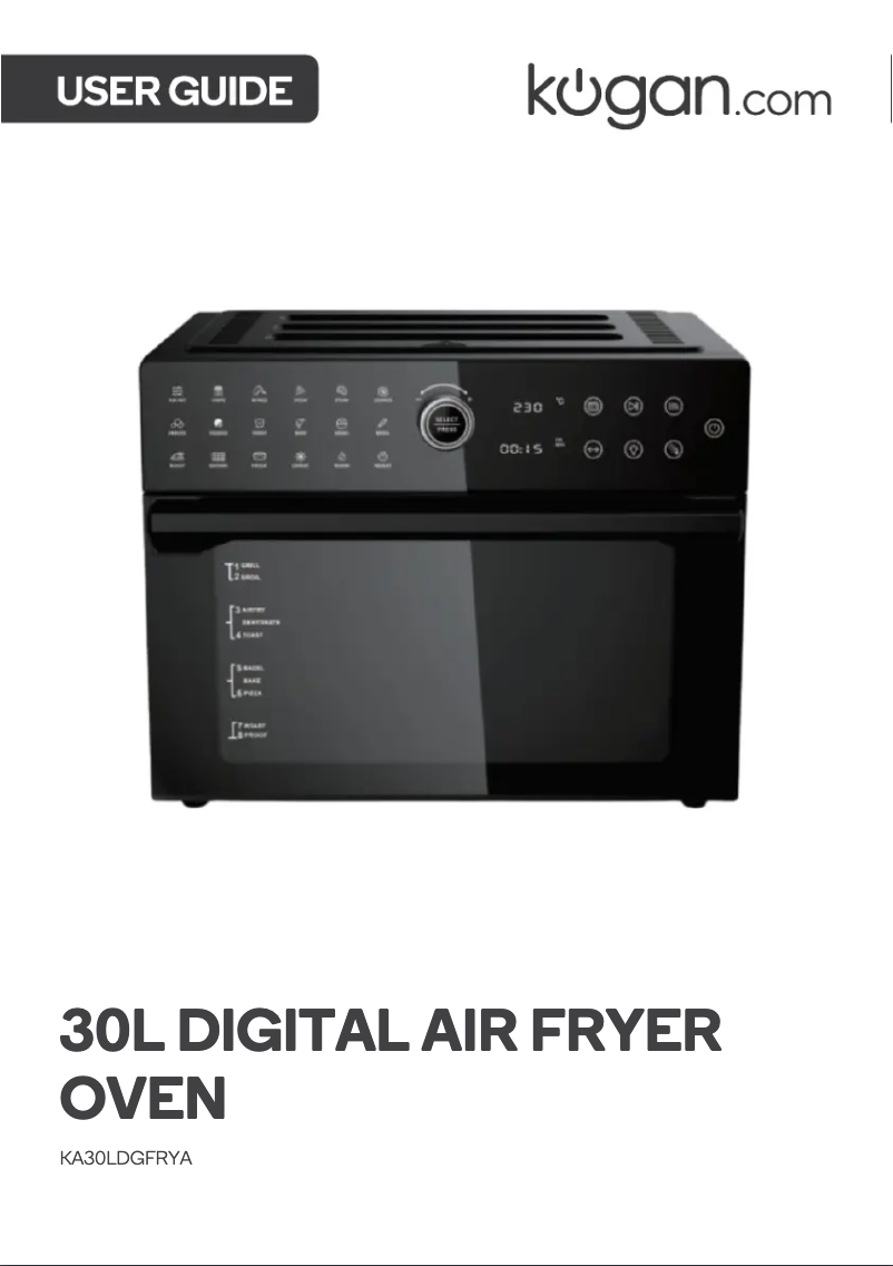 Page 1 de la notice Manuel utilisateur Kogan KA30LDGFRYA