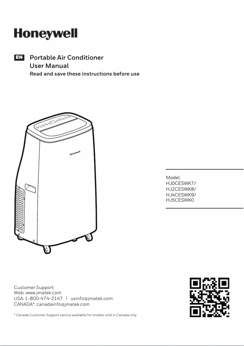 Page 1 de la notice Manuel utilisateur Honeywell HJ4CESWK9