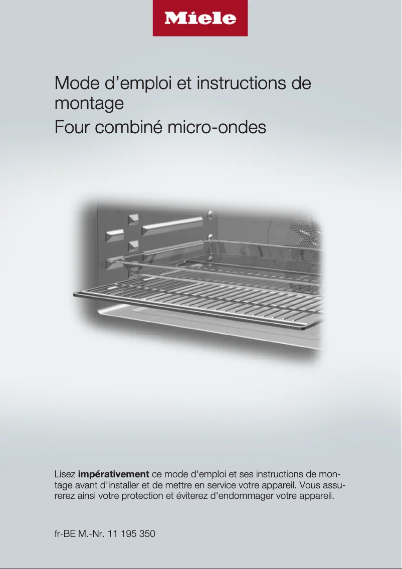 Page 1 de la notice Manuel utilisateur Miele H 7140 BM EDST/CLST
