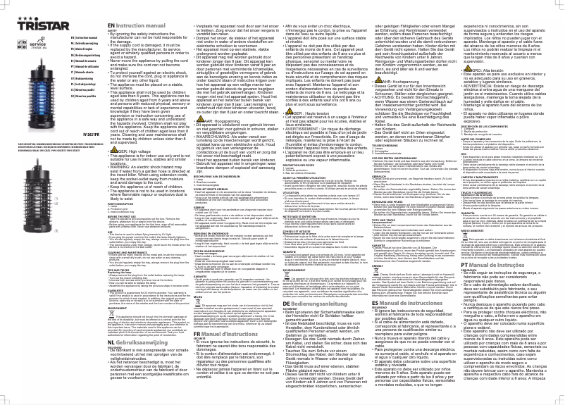 Page 1 de la notice Manuel utilisateur TriStar IV-2621PR