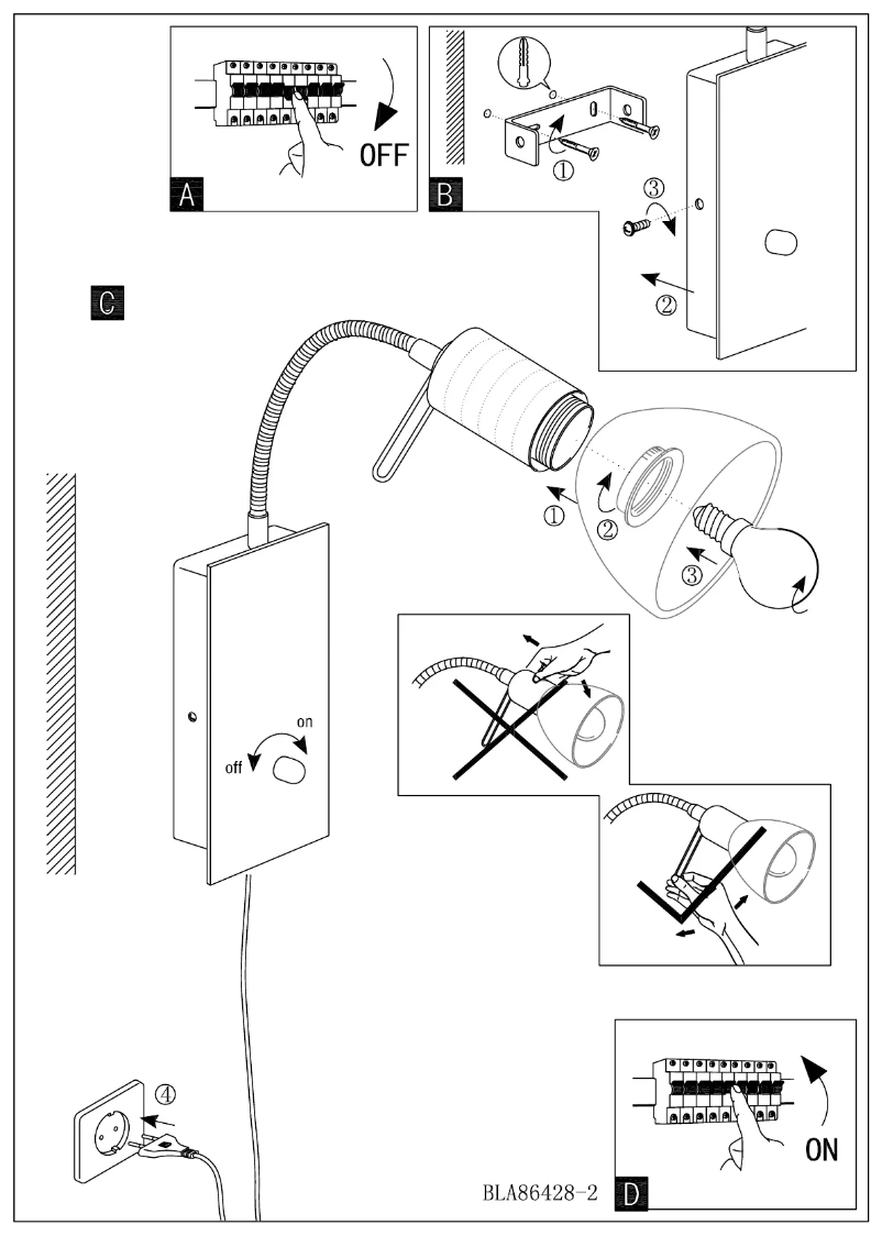 Page 1 de la notice Manuel utilisateur Eglo Prince 1