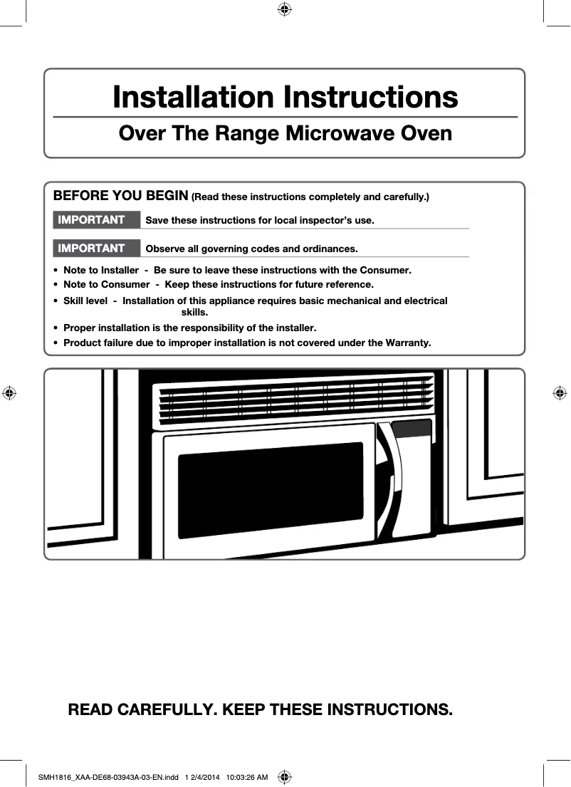Page 1 de la notice Manuel utilisateur Samsung ME21F606MJT