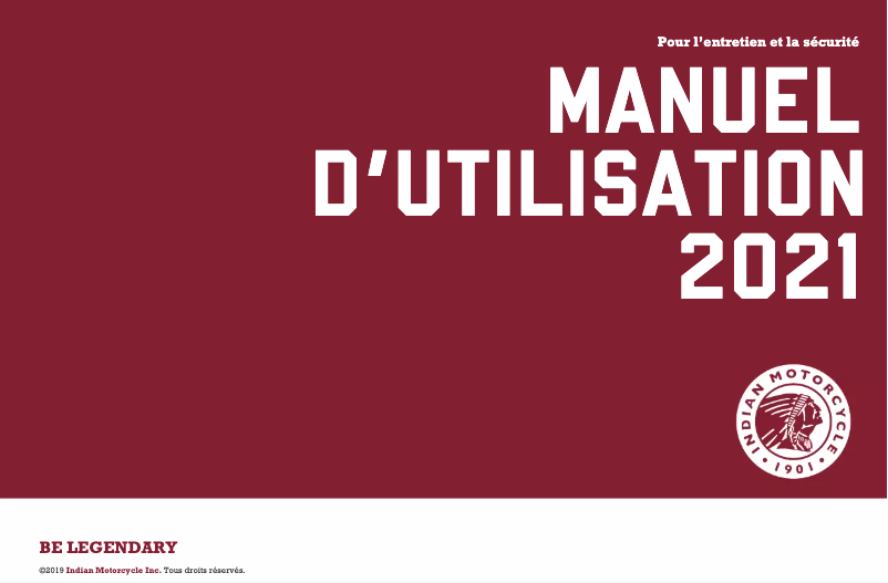 Página 1 del manual Manual de usuario Indian Chieftain Dark Horse (2021)