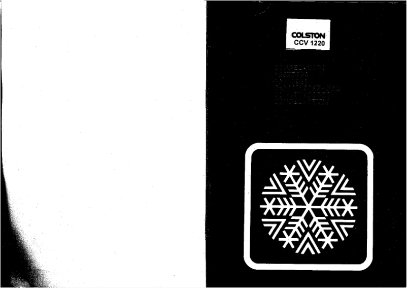 Page 1 de la notice Manuel utilisateur Colston CCV 1220