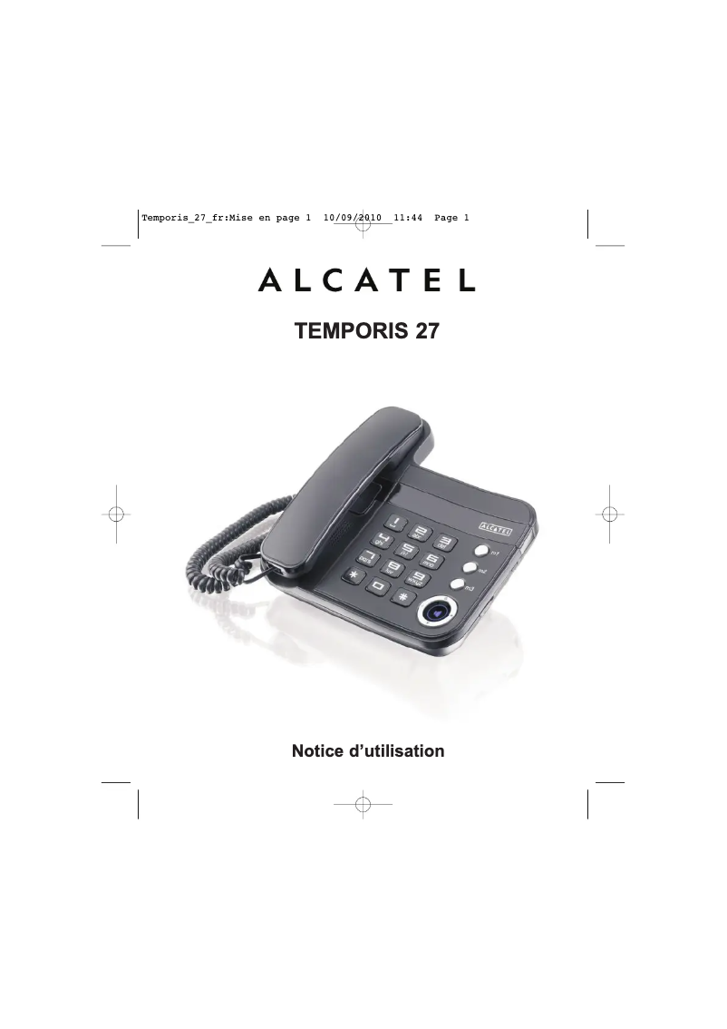Página nº 1 - Manual de usuario Alcatel Temporis 27