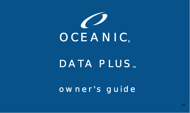 Page 1 de la notice Manuel utilisateur Oceanic Data Plus