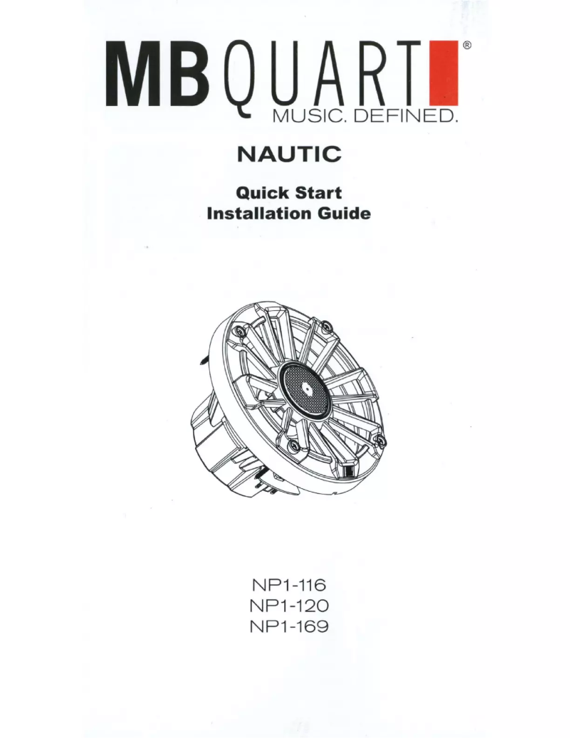 Page 1 de la notice Mode d'emploi MB Quart NP1-116