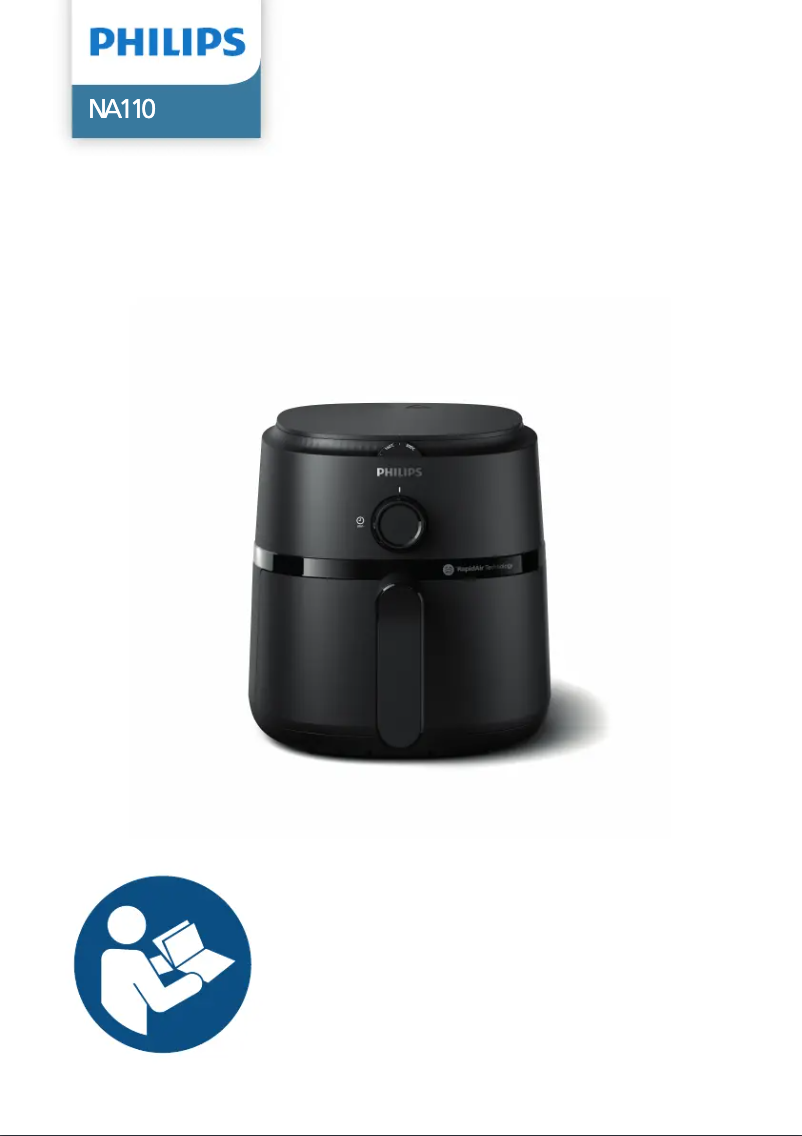 Page 1 de la notice Manuel utilisateur Philips Airfryer NA110