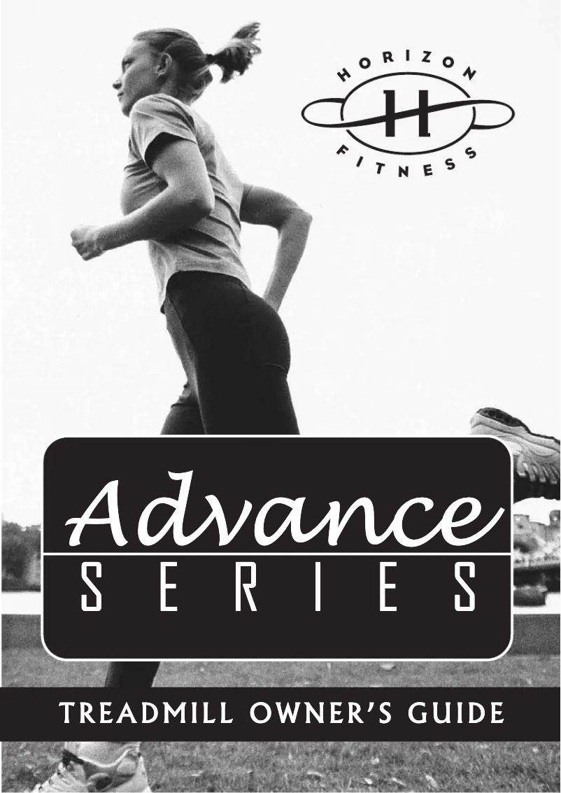 Page 1 de la notice Manuel utilisateur Horizon Fitness Advance 300