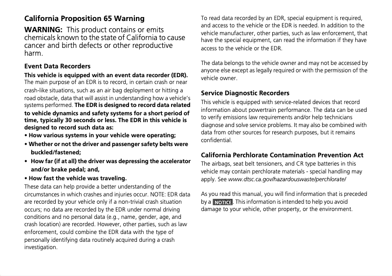 Page 1 de la notice Manuel utilisateur Honda Accord Sedan (2015)