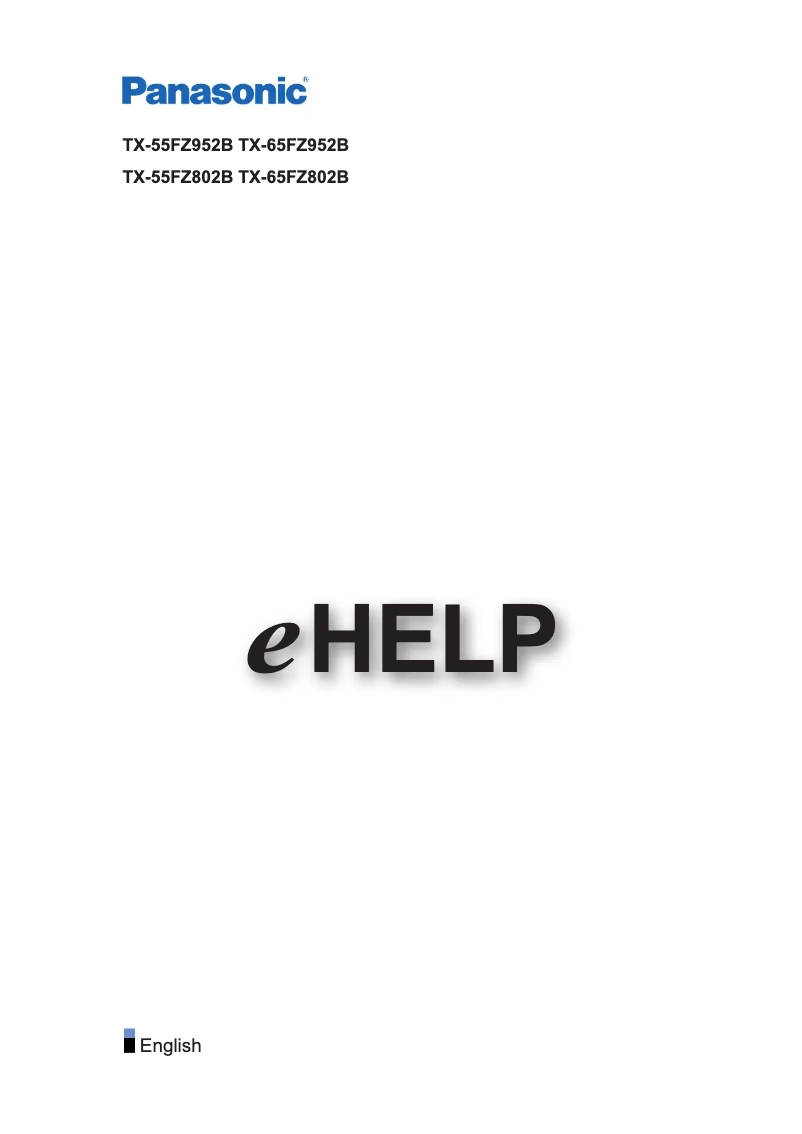 Page 1 de la notice Manuel utilisateur Panasonic TX-55FZ802B
