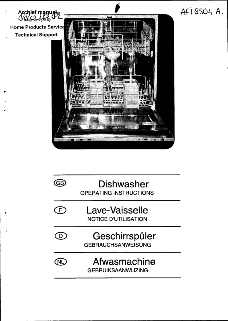 Page 1 de la notice Manuel utilisateur Etna AFI8513ZT