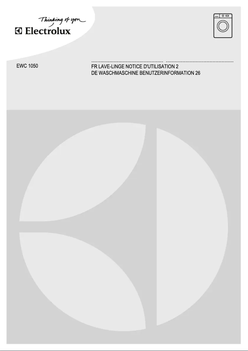 Página 1 del manual Manual de usuario Electrolux EWC1050