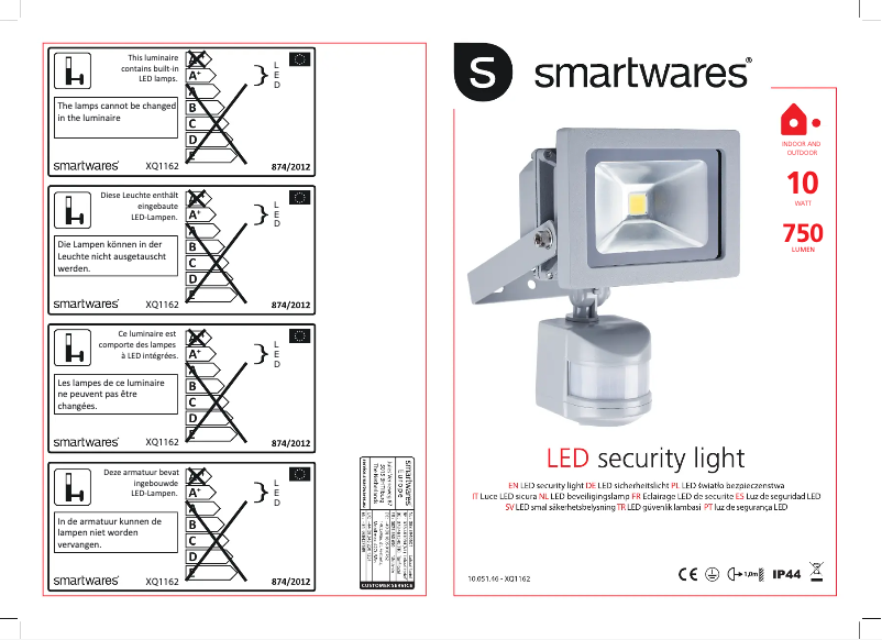Page 1 de la notice Manuel utilisateur XQ-lite XQ1161
