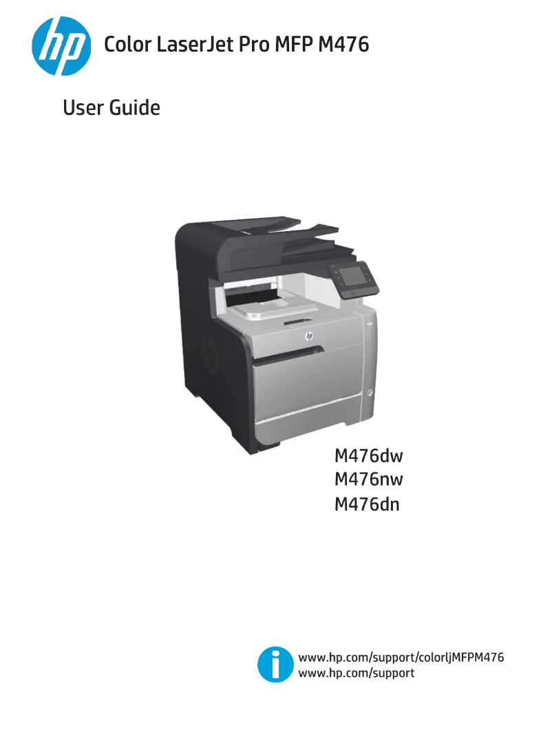 Page n°1 - Manuel utilisateur HP Color LaserJet Pro M476dn