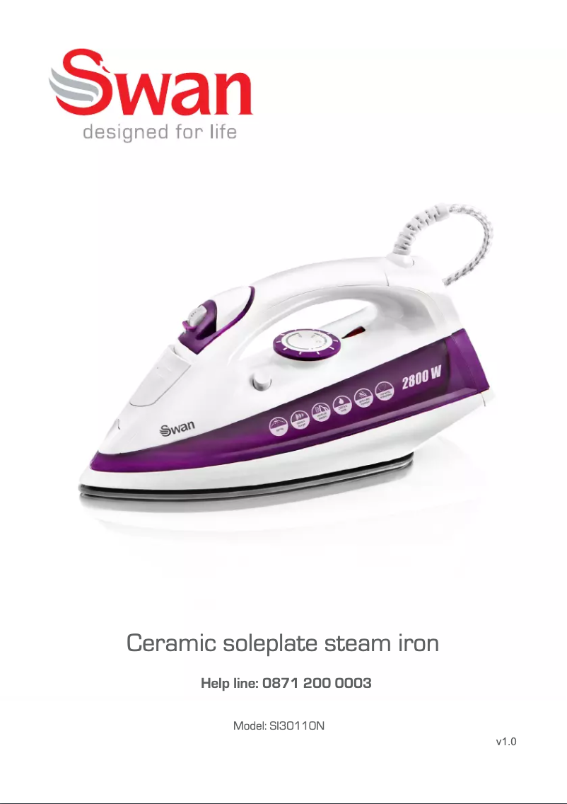 Page 1 de la notice Manuel utilisateur Swan SI30110N