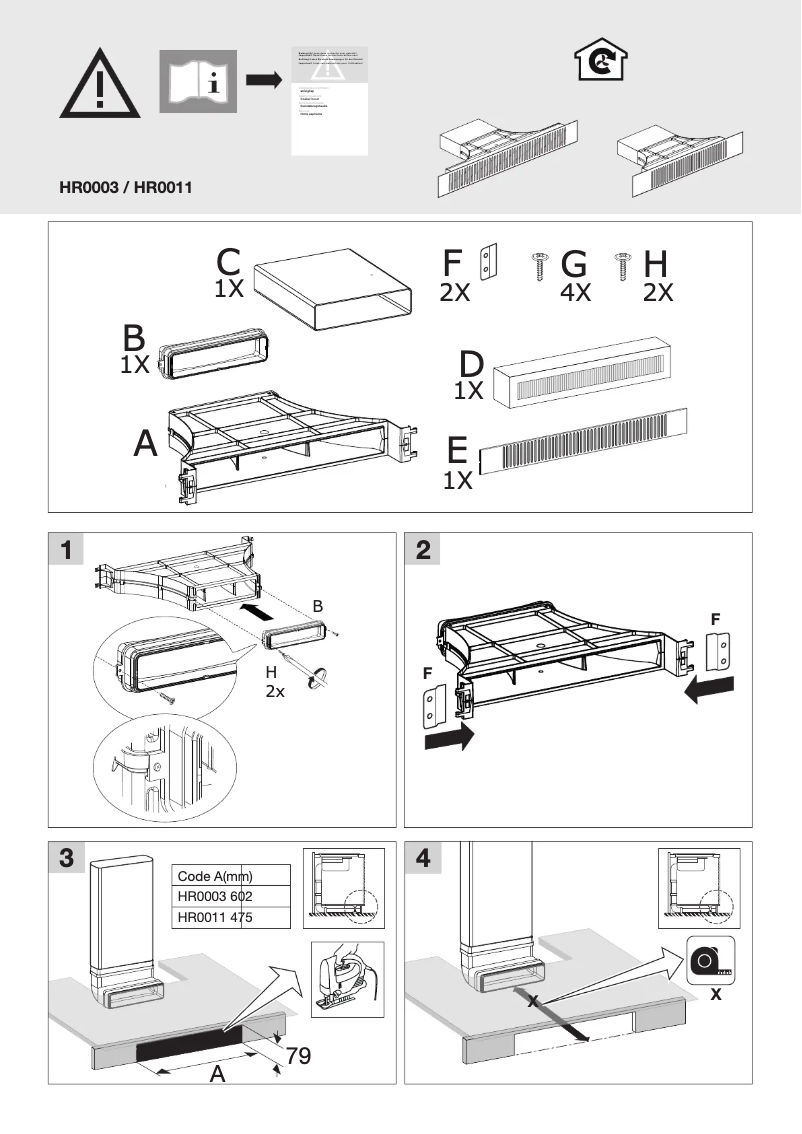 Page 1 de la notice Manuel utilisateur Pelgrim HR0011