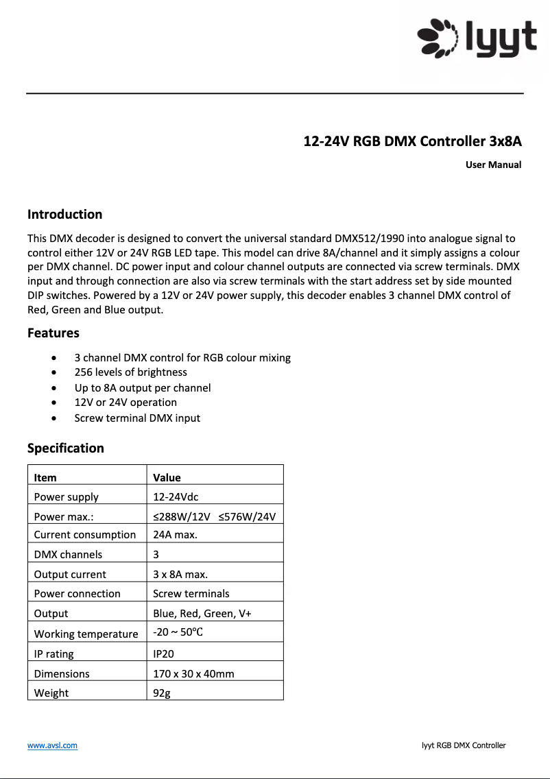 Page 1 de la notice Manuel utilisateur LYYT PS60