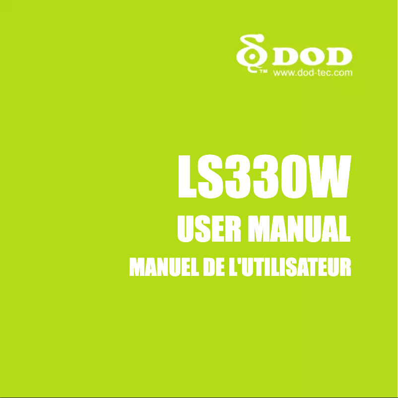 Page 1 de la notice Manuel utilisateur DOD LS330W