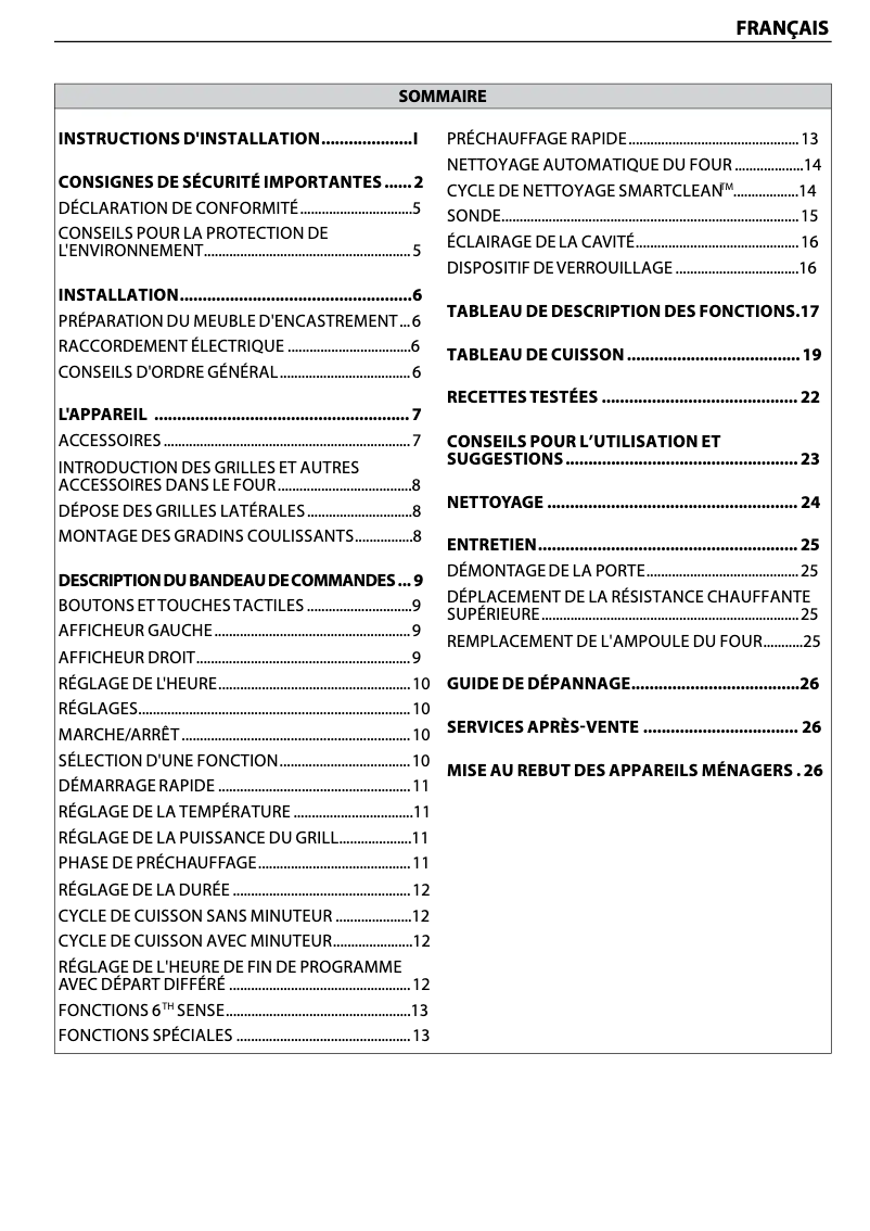 Page 1 of the manual Instruction Manual Whirlpool AKZ 6230 IX