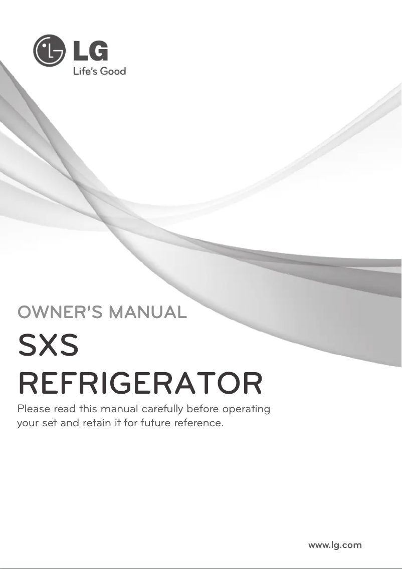 Page 1 de la notice Manuel utilisateur LG GS5163NSLV