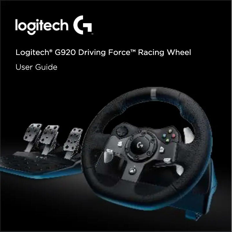 Page 1 of the manual User Manual Logitech G920 Driving Force