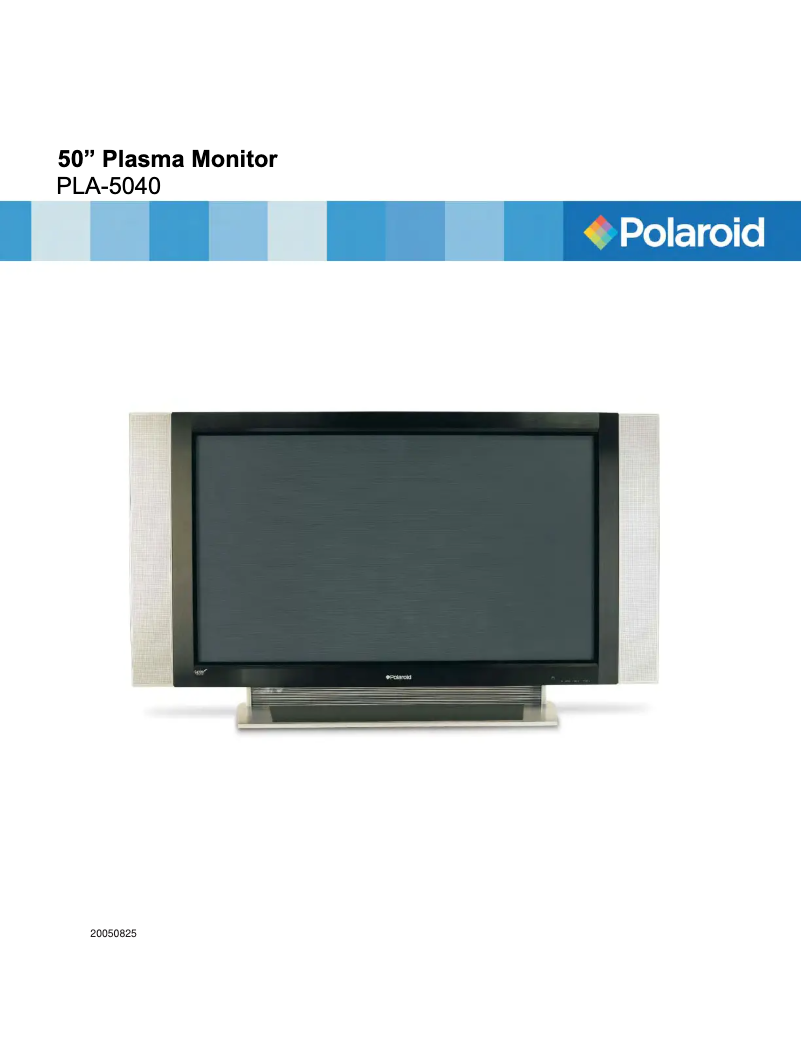 Page 1 de la notice Manuel utilisateur Polaroid PLA-5040