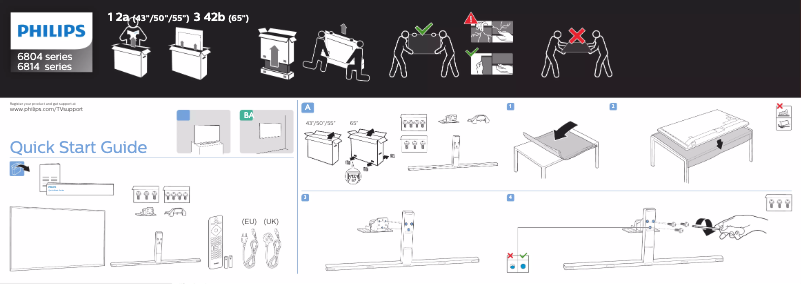 Image de la première page du manuel de l'appareil 65PUS6804