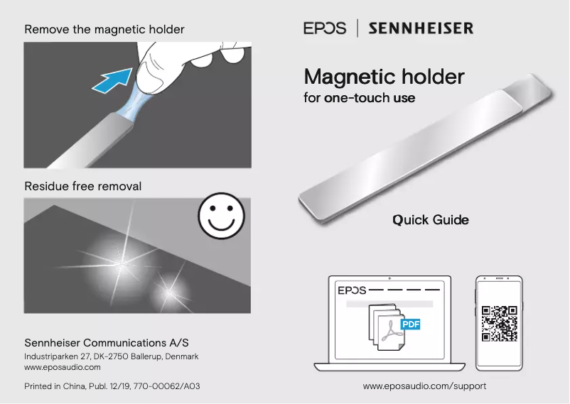 Page 1 de la notice Manuel utilisateur Sennheiser EPOS Impact SC 260 USB MS II