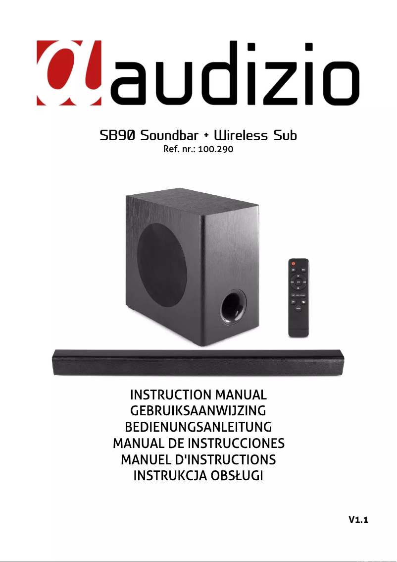 Page 1 of the manual User Manual Audizio SB90