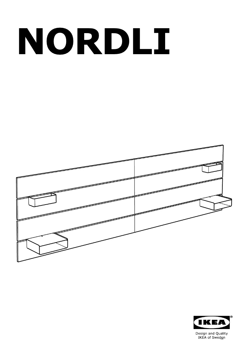 Page 1 de la notice Manuel utilisateur Ikea NORDLI (180-193)