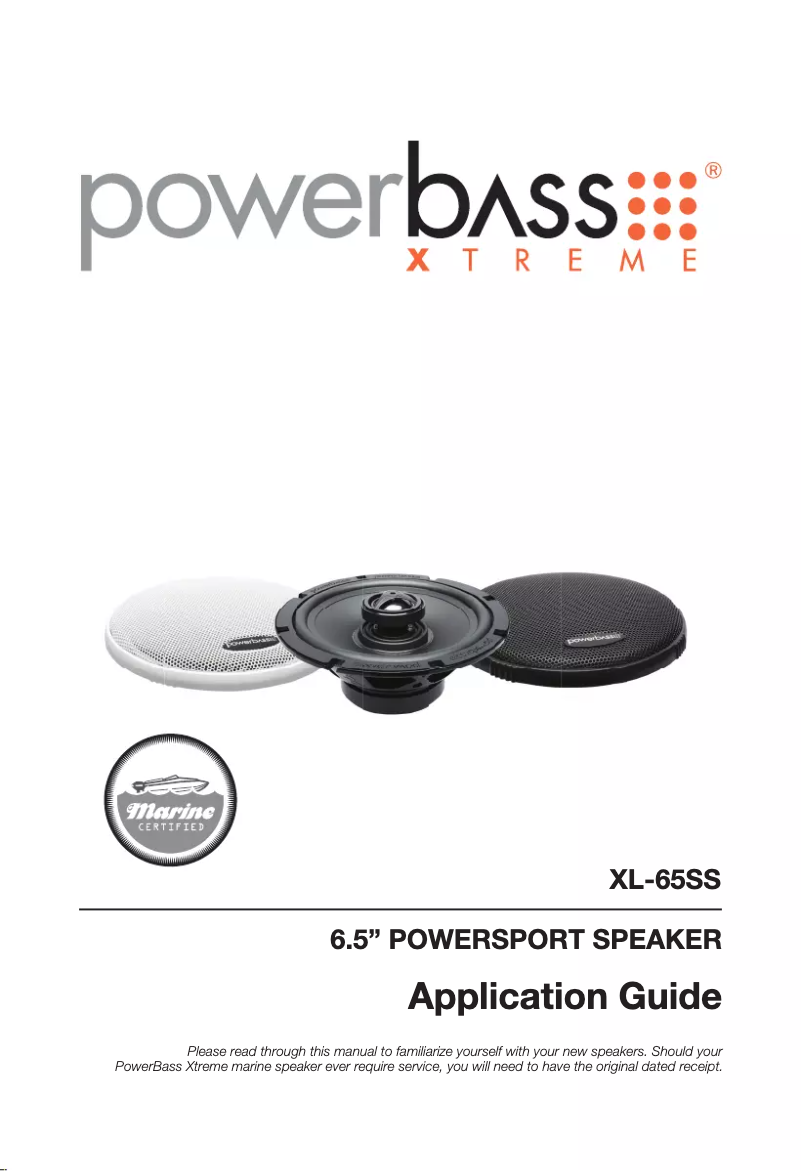 Página 1 del manual Manual de usuario PowerBass XL-65SS