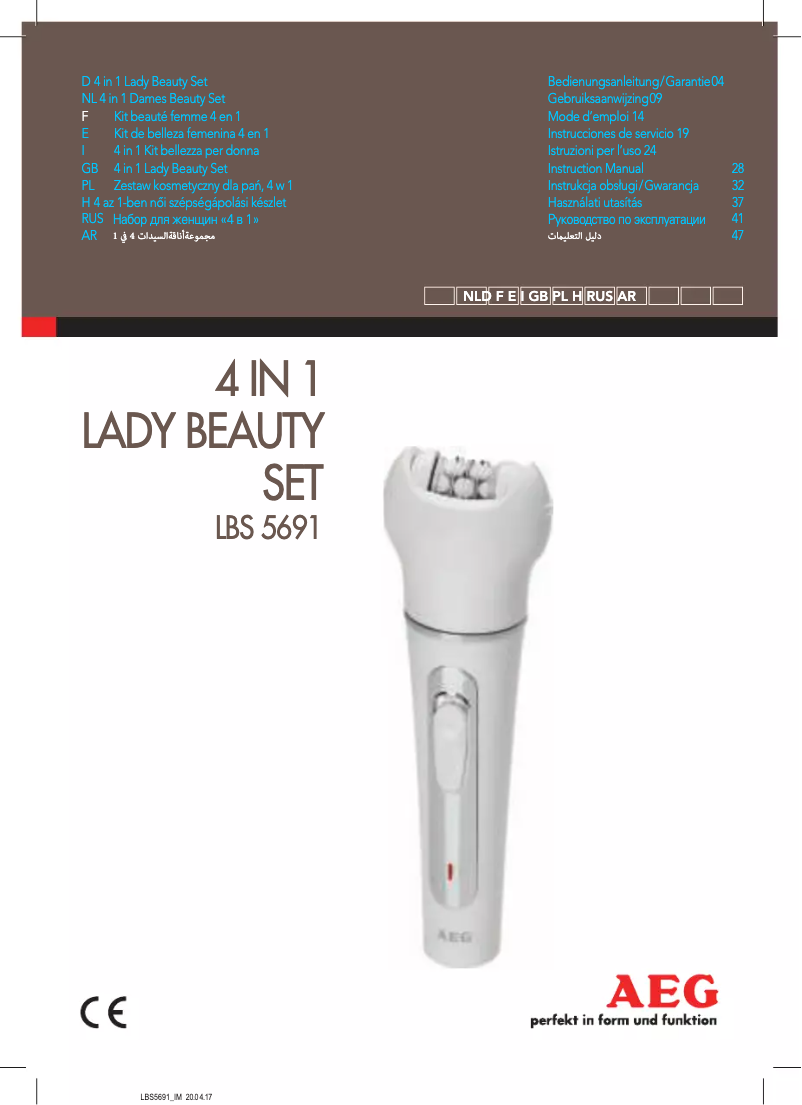 Página 1 del manual Manual de usuario AEG LBS 5691